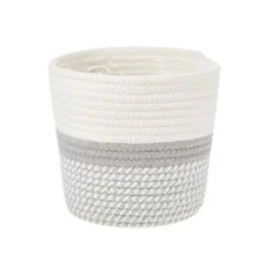 Generic Cotton Flower Pot (Gray White)